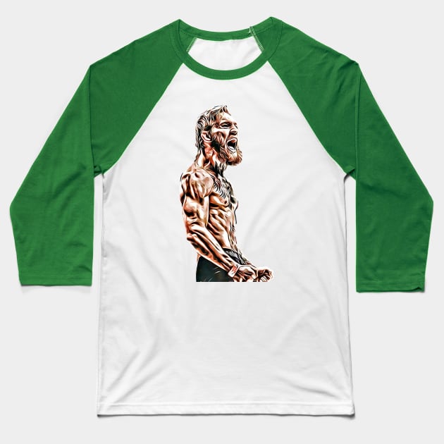 Conor McGregor: Excellence is An Attitude Baseball T-Shirt by flashbackchamps